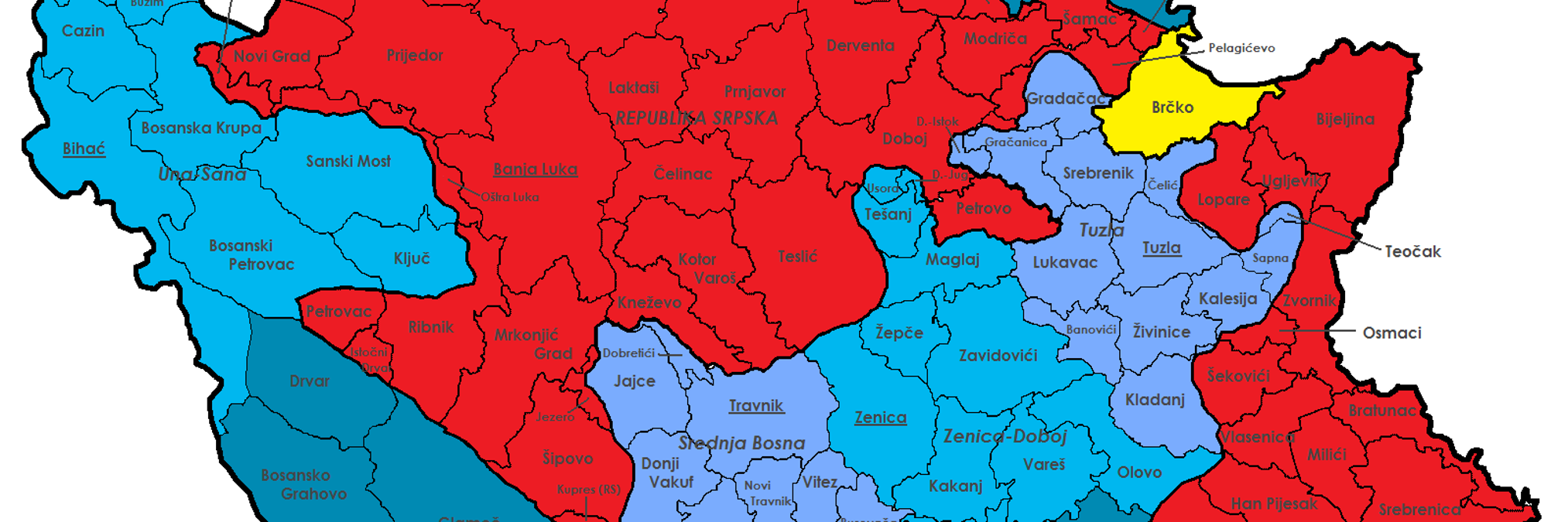 Административное деление Боснии и Герцеговины